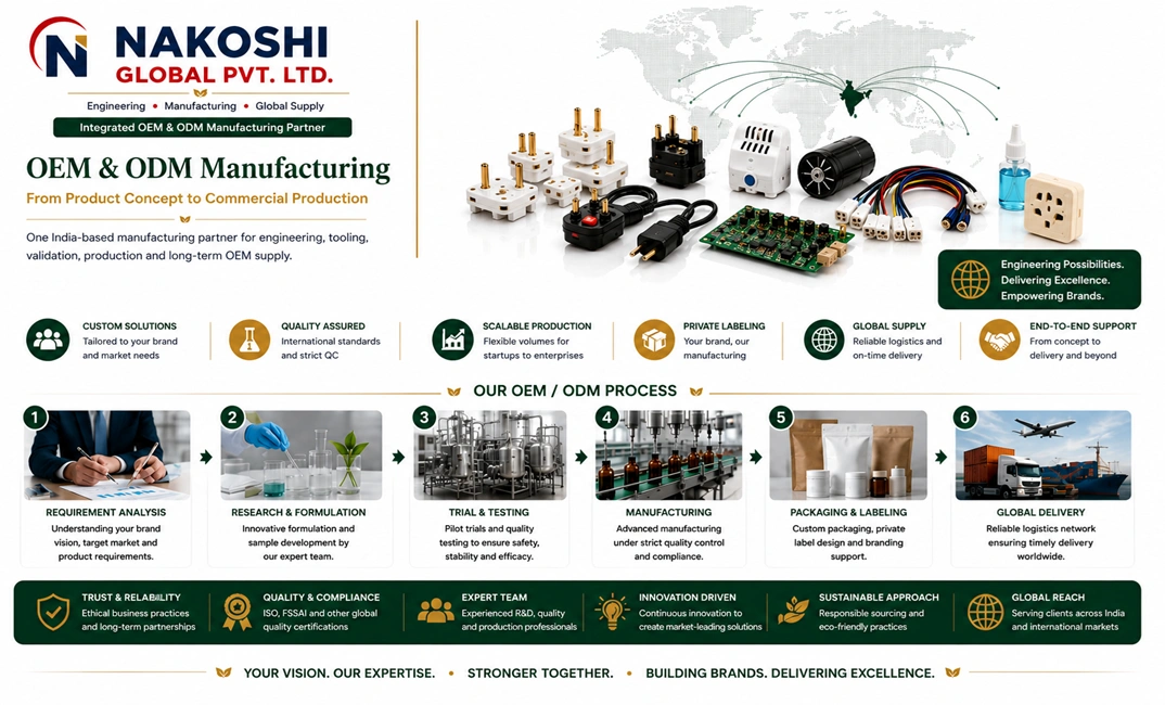 Nakoshi Global OEM and ODM manufacturing partner